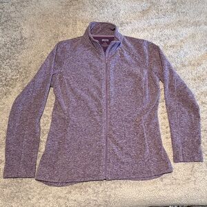 Duluth Trading Co Heathered Purple Full-Zip Jacket